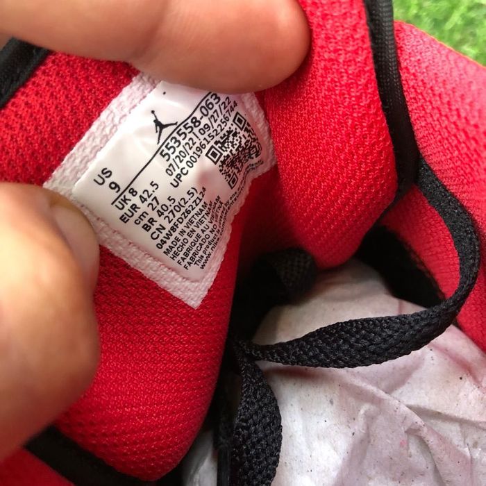 Jordan 1 Low White Toe- 42.5 , 45.5