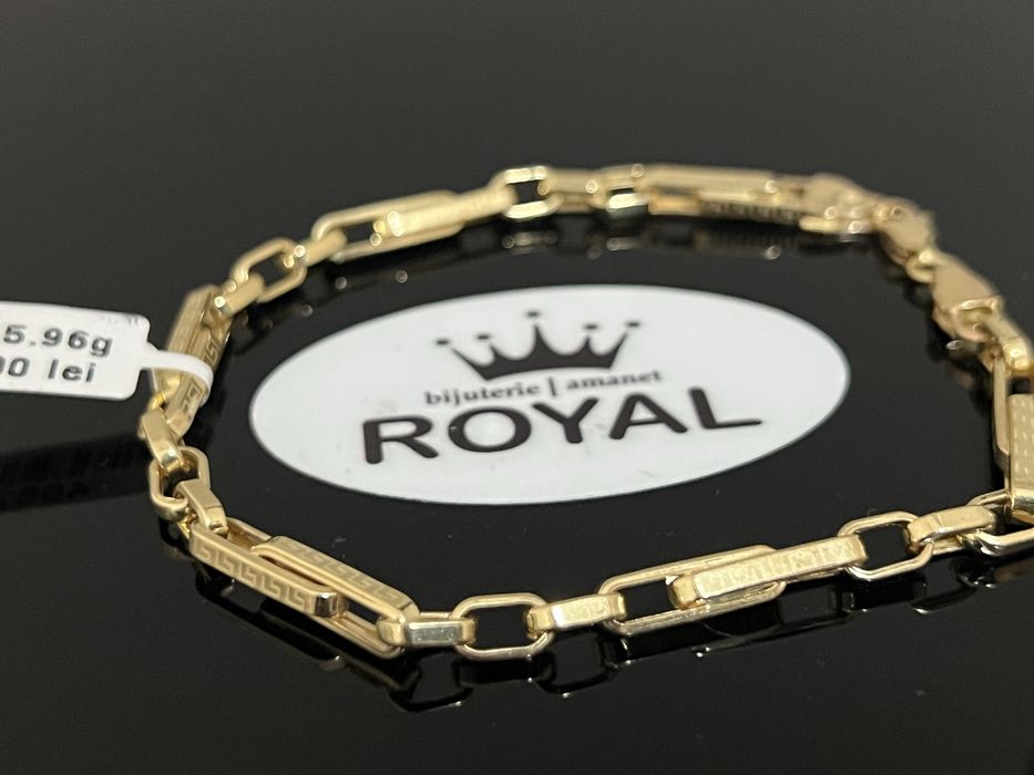 Bijuteria Royal CB : Bratara barbateasca aur 14k 5,96gr