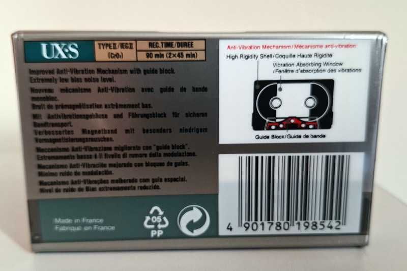 Оргинална Sony UX-S 90 аудио касета неразпечатвана