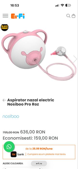 Aspirator nazal Nosiboo pro