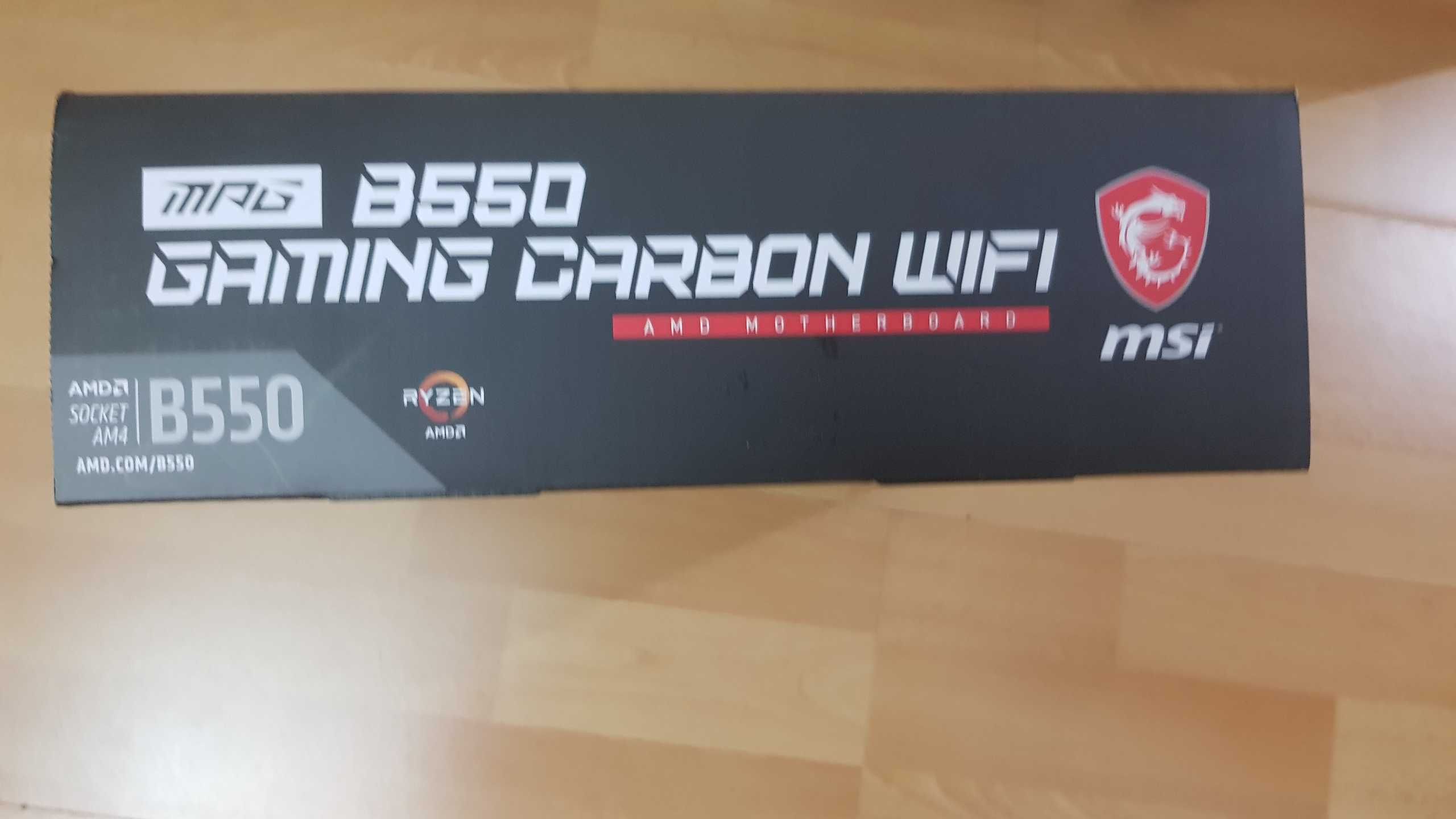 Дънна платка MSI MPG B550 Gaming Carbon Wi-Fi с 36 месеца гаранция