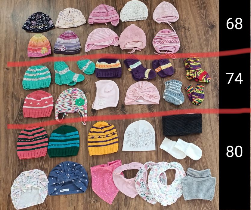 Caciuli ciorapi manusi copii 68 - 80