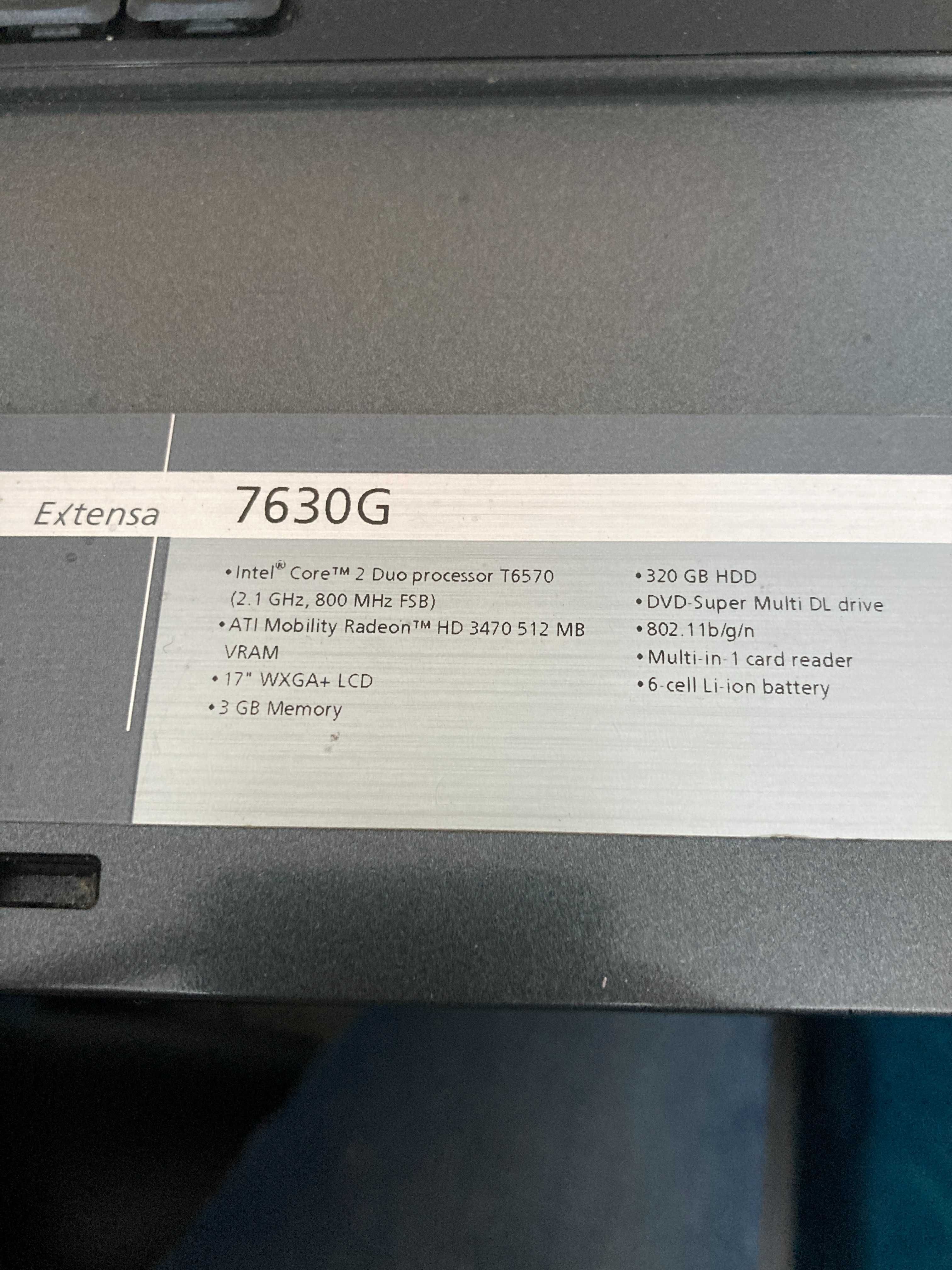 Laptop Acer 7630G - pt piese