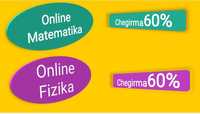 Online Matematikani oʻrganing (60% chegirma) bilan!!!