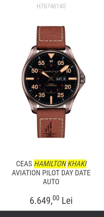 Hamilton Khaki Pilot Automat 46mm