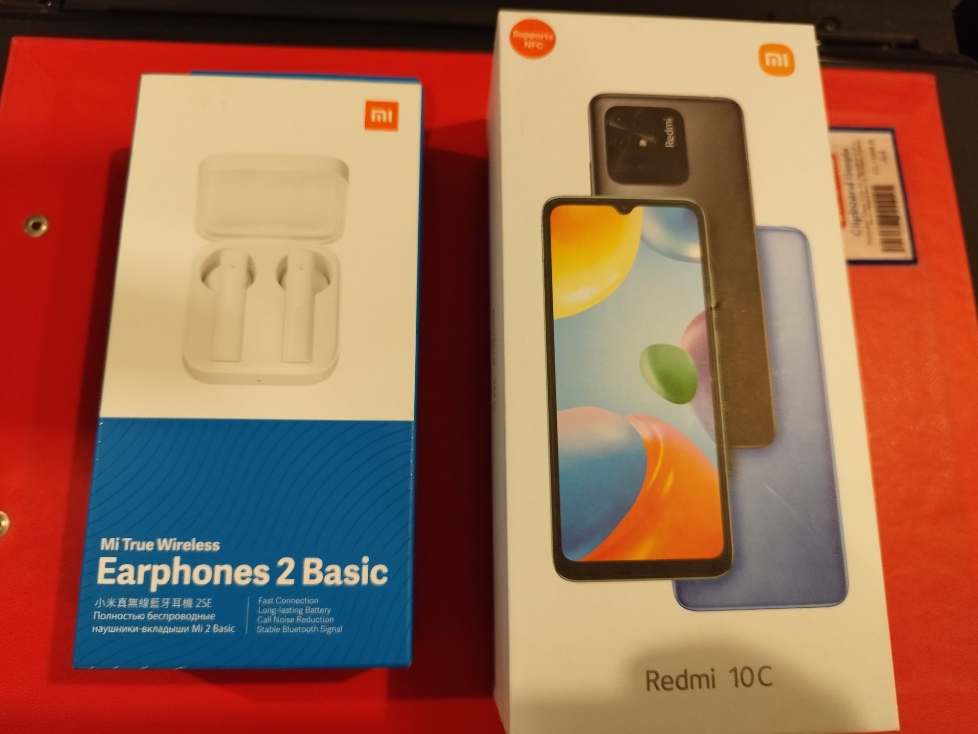 Xiaomi Redmi 10c cu NFC  full box și căști stereo Xiaomi