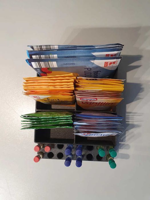 Organizator condimente bucatarie / suport plicuri condimente si esente