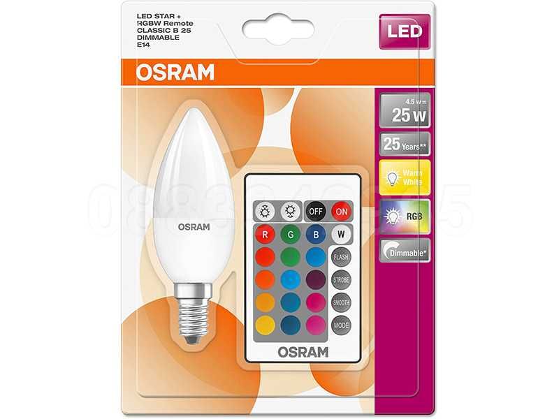 НОВИ! Osram LED крушки с дистанционно димируема Е14