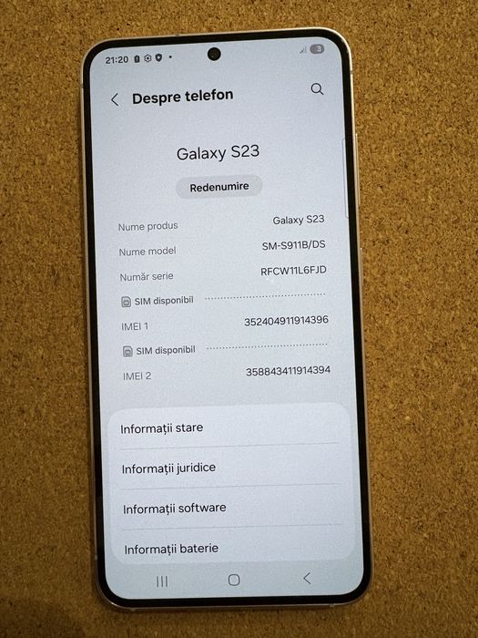 Samsung S911 Galaxy S23 Dual Sim 128Gb ID-XXL2842