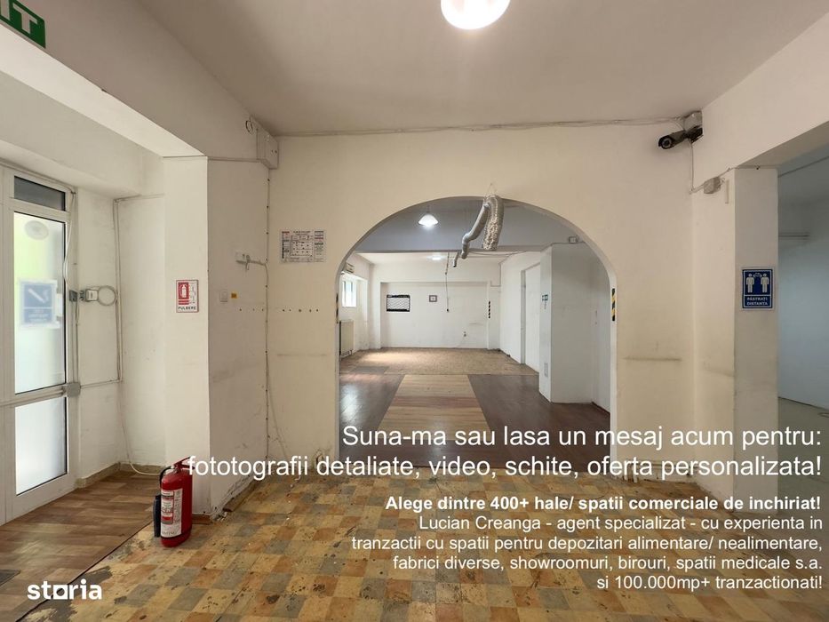 Spatiu cu vad, depozit, de la 45mp la 239mp, zona Silk Distrikt