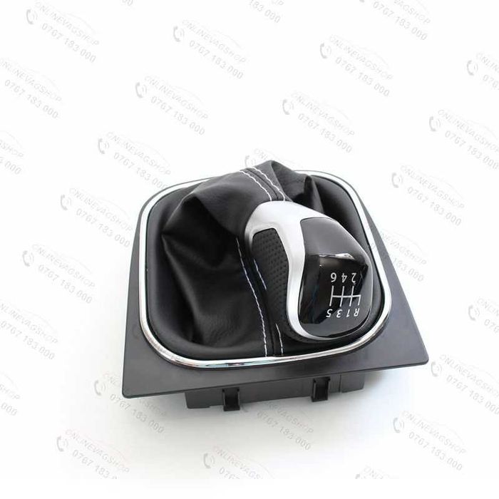 Nuca schimbator viteze piele VW Golf 5, Golf 6, Jetta, Eos, Scirocco
