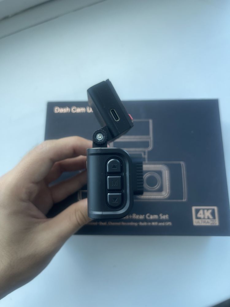 Видеорегистратор 4К, Wi-Fi, GPS