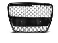 Grila radiator pentru Audi A6 C6 negru lucios