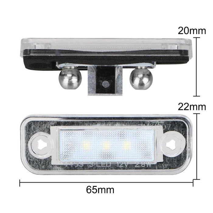 LED плафони за номер Mercedes W211 W203 W219 др. Без сваляне на кората