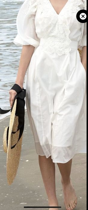 Rochie Iiana din bumbac, cu broderie