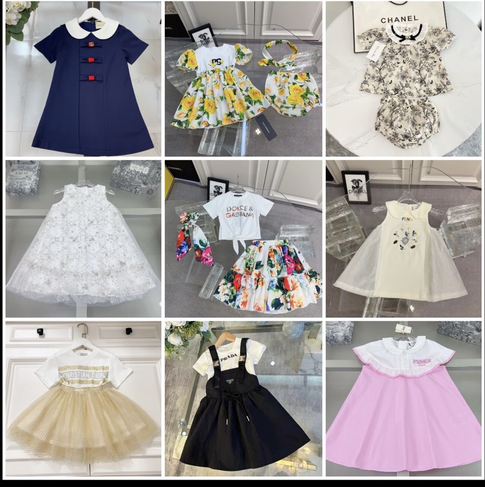 Последни рр детски рокли ChristianDior Prada Fendi Dolce Gabbana Gucci