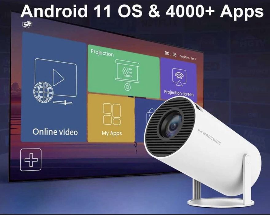 Video proiector portabil 4 k hd