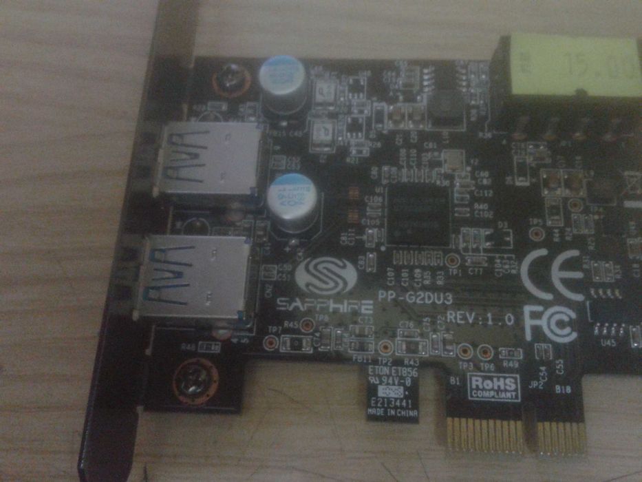 Компютърна карта Пи Си Ай Експрес за USB 3.0 с модул за 4 USB 2.0