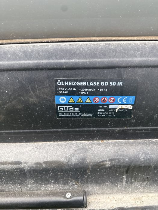 Güde GD 50 IK 85111 Дизелова Печка Промишлена