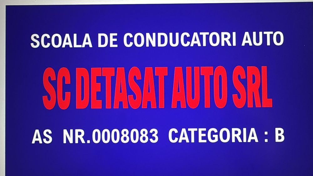 Scoala de șoferi cat. B. 2400 ron. Promotie
