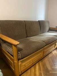 Триместен диван с място за съхранение