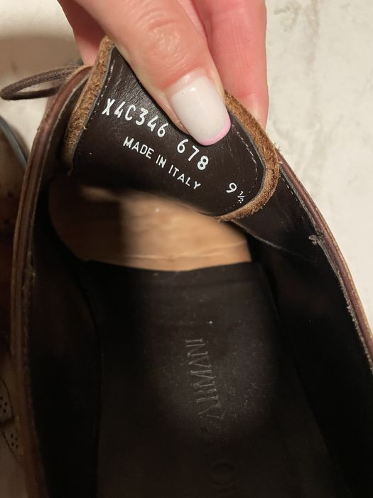 Кожени обувки Armani