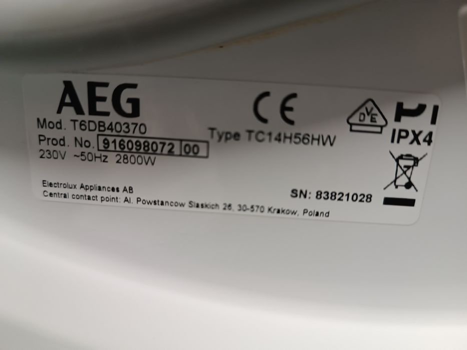 Сушилна машина AEG 6000 SERIES