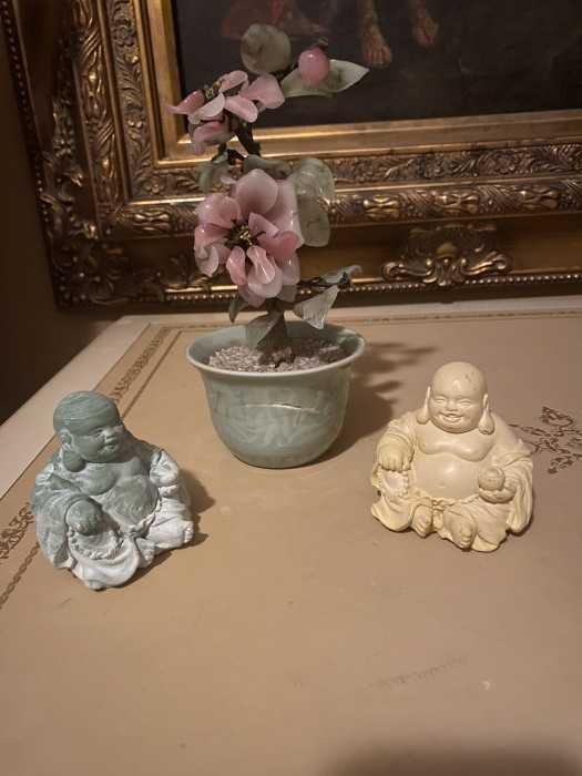 Deosebit set- bonsai jad-statuete Buddha-sculptura manuala-Olanda