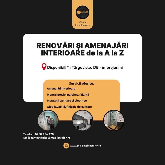 Amenajari interioare/ renovari apartamente