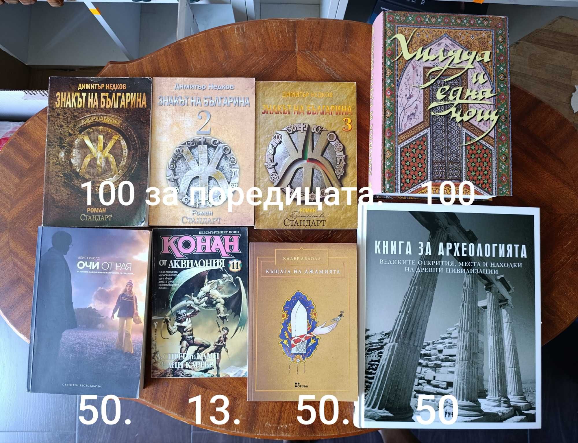 Книги с цени на Снимките