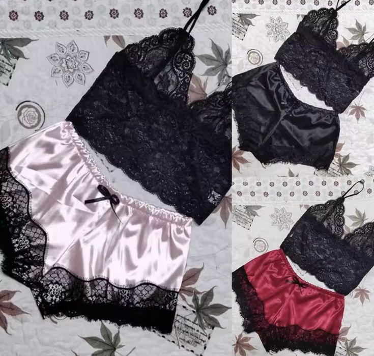 Сатенени пижами-S,M