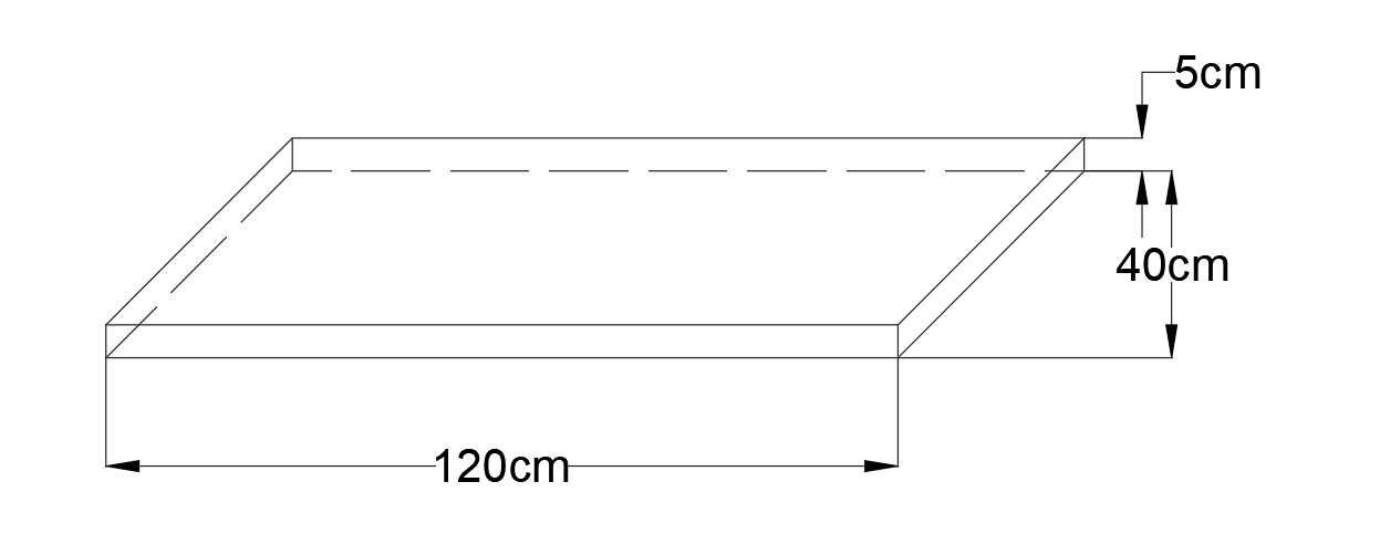 Dala beton armat 88x41x5cm, dala beton armat 120x41x5cm