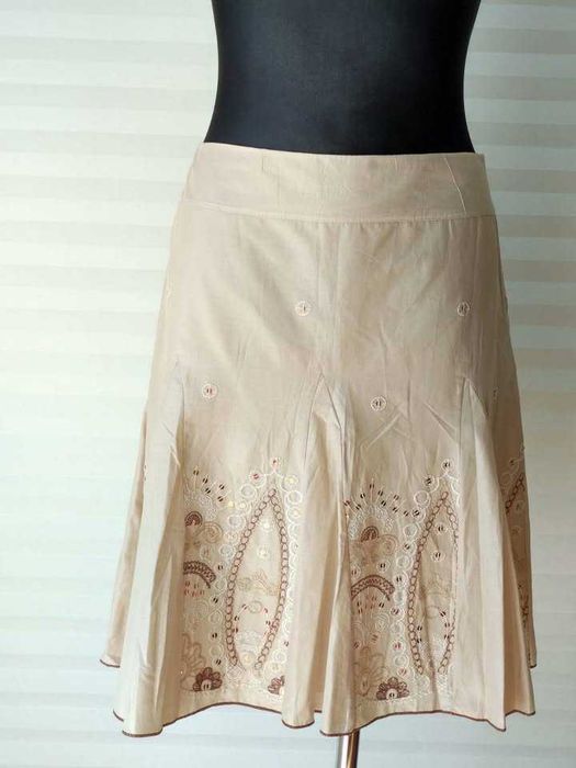 Новая женская юбка наполовину из модной сетки. Бренд HFN