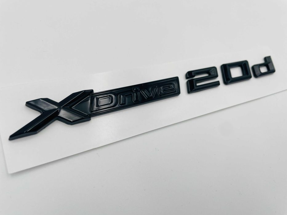 Emblema compatibila BMW x-drive 20d negru