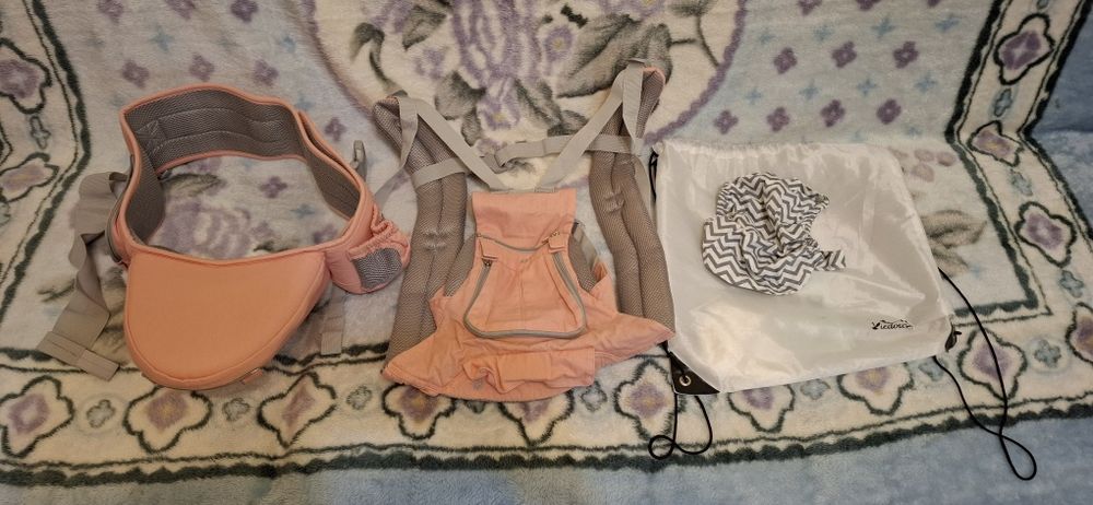 Marsupiu Port Bebe Ham Ergonomic Roz