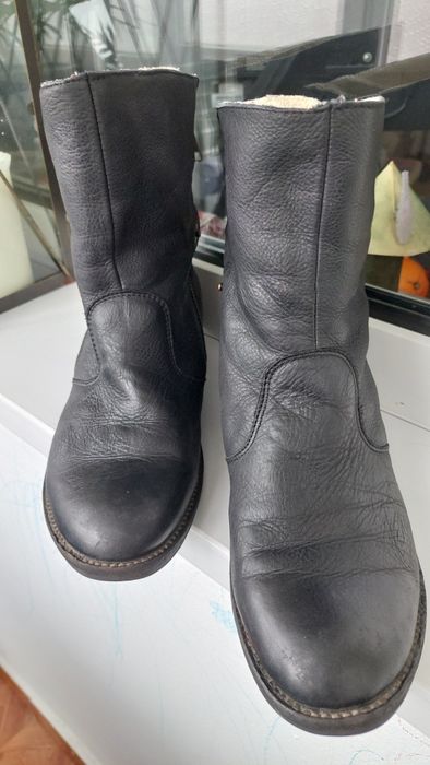 Ghete iarna piele imblanite 38