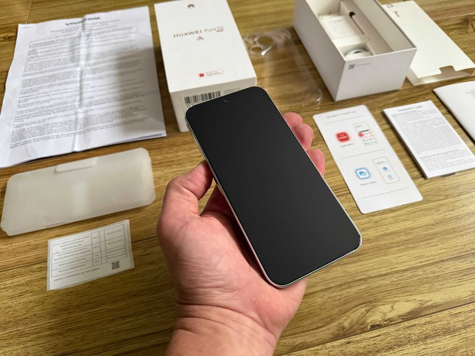 НОВ! Huawei Pura 70 White/12GB 256GB/Гаранция/Full Pack