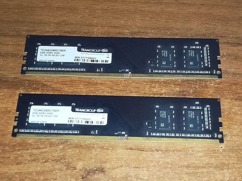 ОЗУ RAM DDR4 2400 Mhz 4 GB TeamGroup есть 2 штуки в наличии