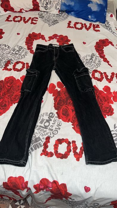 Дънки с странични джобове