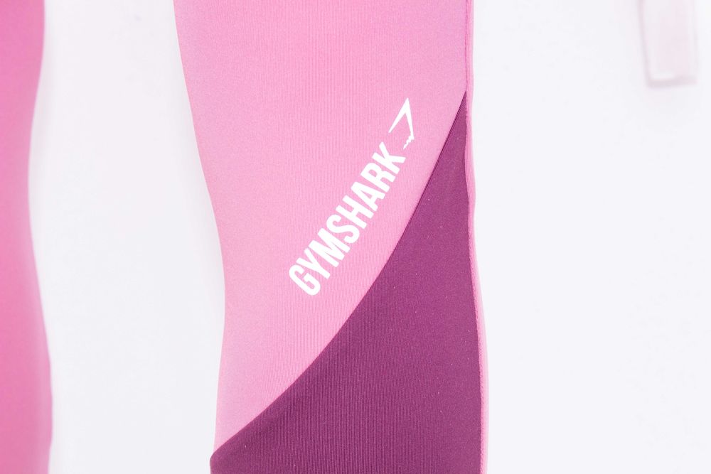 Gymshark дамски клин висока талия розов за фитнес и спорт М