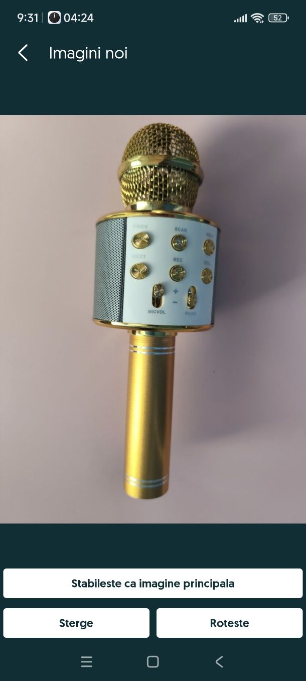 Microfon speaker Roz si aur