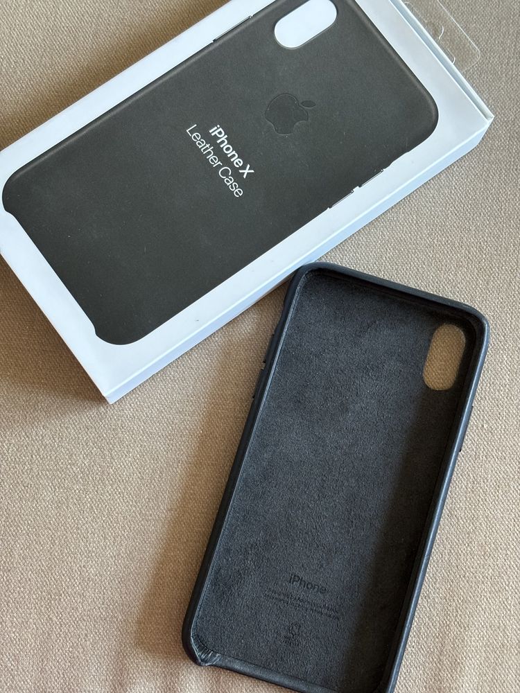 Husă Apple iPhone X/11, piele, originală