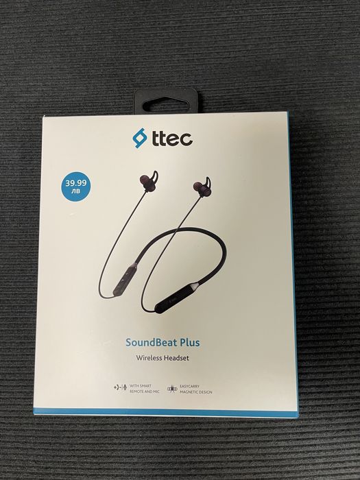 Нови Безжични Слушалки, TTEC SoundBeat Plus Handsfree Bluetooth