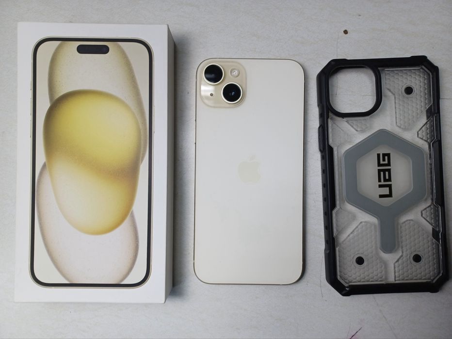 iPhone 15 Plus - 128 GB - Жълт - Отлично състояние