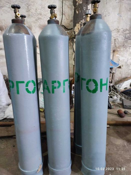баллон 40л кислород, азот, аргон, углекислота
