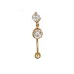 Piercing din Aur de 14K – Model pentru Buric