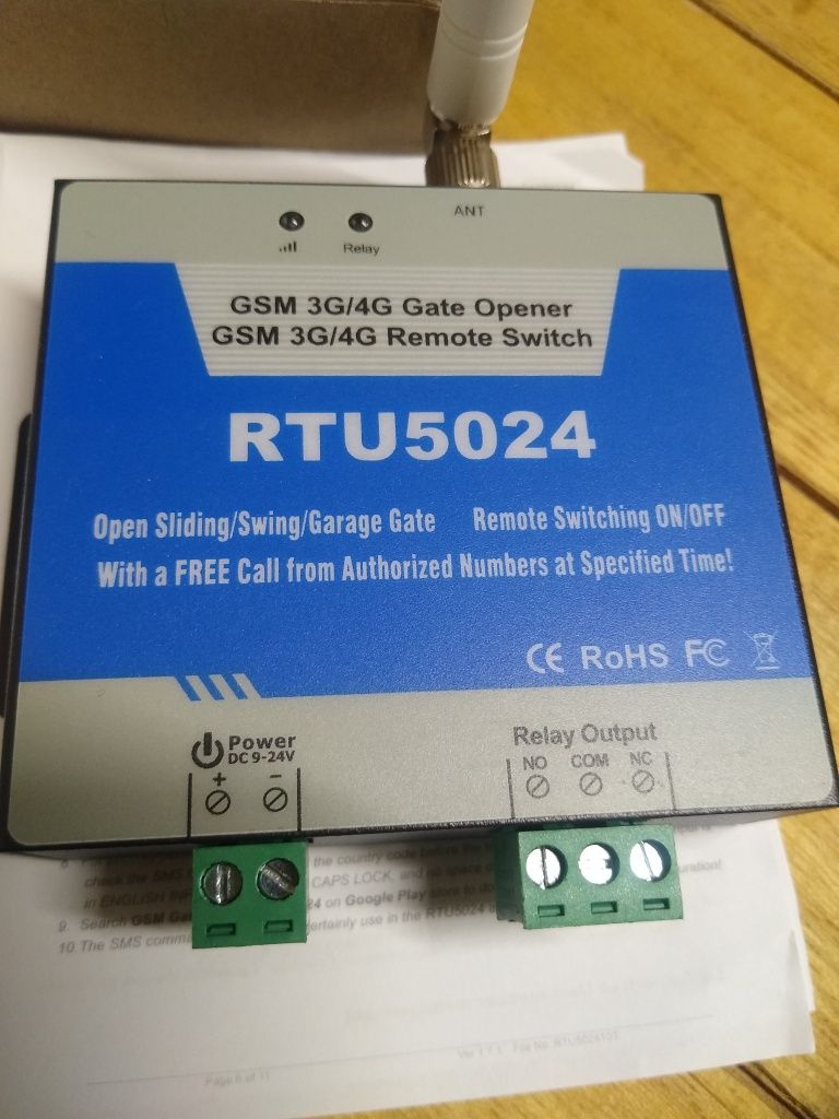 Releul GSM RTU5024 poate fi utilizat pentru controlul de la distanta a