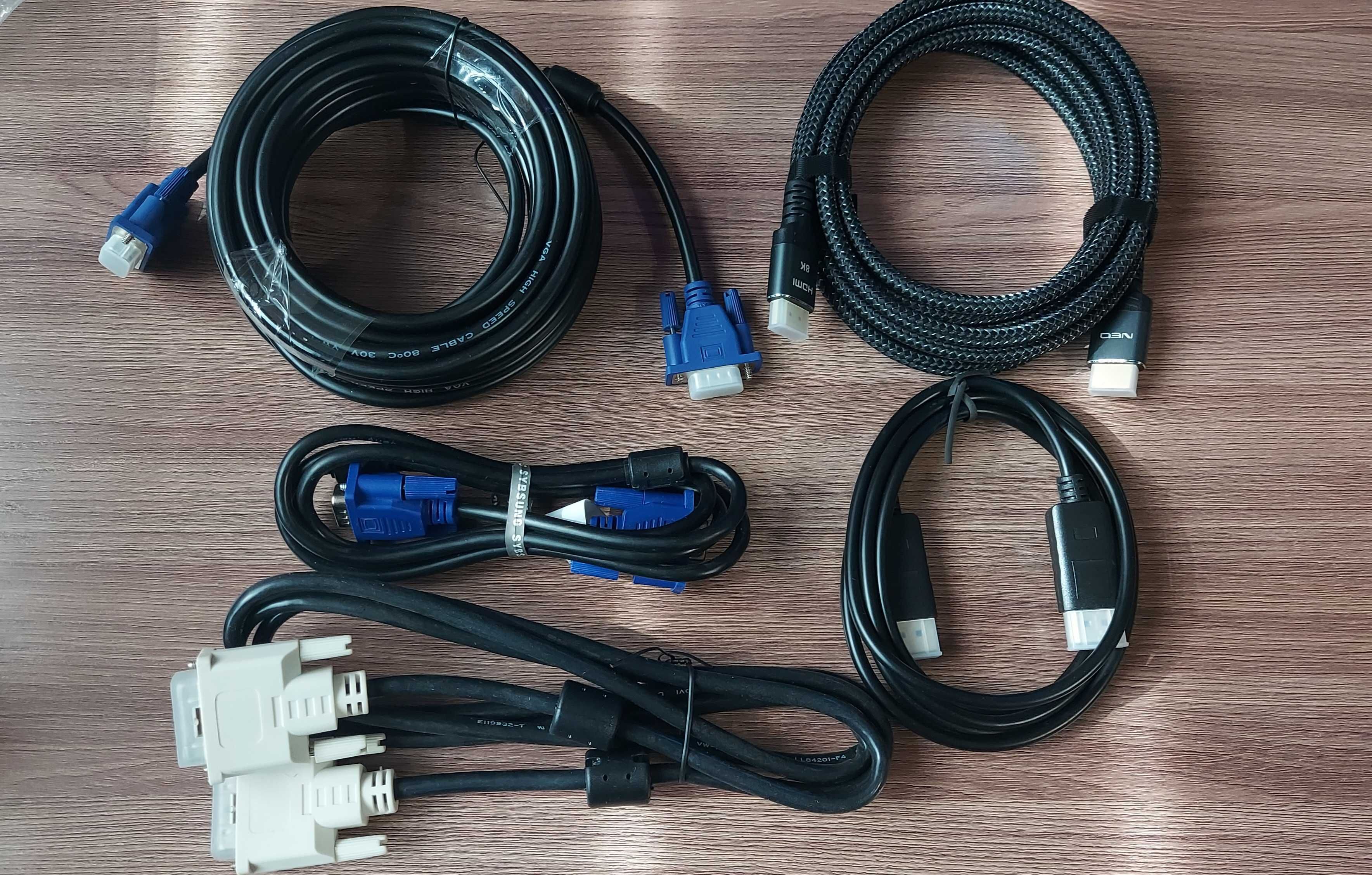 Кабели Hdmi-hdmi. displayport-displayport. dvi d-dvi d.vga-vga новое!