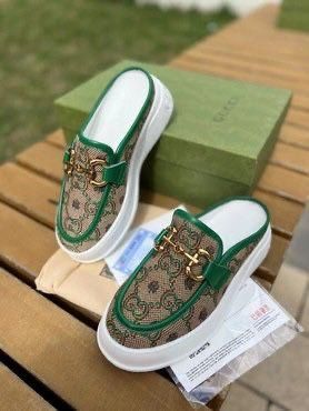 Papuci damă Gucci piele premium – fashion modern – mărimi 36-40