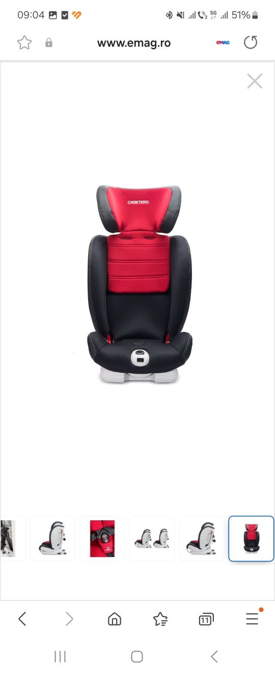 Scaun auto cu isofix